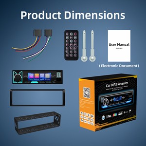 Radio para Auto <span class=keywords><strong>MP3</strong></span> 1DIN con Pantalla TFT, Bluetooth, Manos Libres, Control por Aplicación, Control Remoto SWC, RDS, FM, AM, USB, AUX - Product Image 6