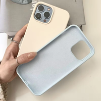 Étui de téléphone personnalisé en silicone liquide TPU, étanche et antichoc, pour iPhone 17 16 15 14 13 12 11 Pro Max
