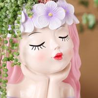 Pot de fleurs en résine en forme d'animal, décoration créative pour aménagement paysager, pièce décorative pour jardin de table, balcon, pot à succulentes, cadeau