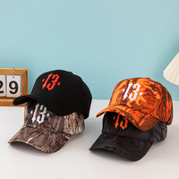 Vintage Twill Terry Digitale Borduurwerk Grote Boom Camouflage Stippen Baseball Trucker Cap met Willekeurige Kleuren