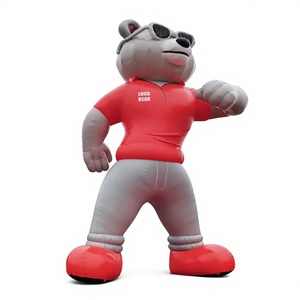 Commercial grade publicidad hinchable large inflatable bear model with sunglasses for outdoor advertising or events - Product Image 1
