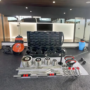 Adjustable <strong>Dumbbell</strong> High Quality 55kg Chrome Cast Iron Adjustable <strong>Dumbbell</strong> <strong>Set</strong> <strong>with</strong> <strong>Boxes</strong> Wholesale Chrome Barbell <strong>Dumbbell</strong> <strong>Set</strong>