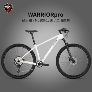 Vélo de montagne Warrior Pro en fibre de carbone, 27,5 pouces, 12 vitesses, cadre rigide, vélo tout-terrain - Product Image 5