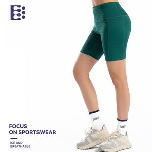 Mezza calzamaglia con Logo personalizzato da donna con tasche a compressione pantaloncini da corsa maratona per Leggings da palestra Fitness per allenamento estivo - Product Image 4