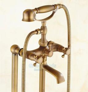 Robinets de baignoire téléphone autoportants de luxe, interrupteur à Double poignée, robinets de <span class=keywords><strong>bain</strong></span> et de <span class=keywords><strong>douche</strong></span> - Product Image 6