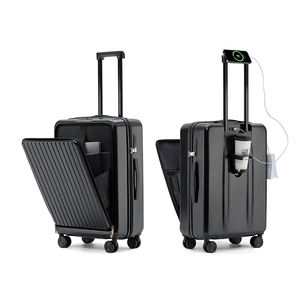 2024 nouvelle valise à roulettes multifonction étanche à l'eau avec port de charge usb valise avec porte-gobelet - Product Image 1