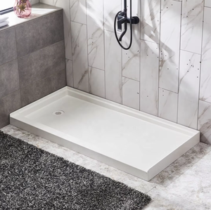 Receveur de <span class=keywords><strong>douche</strong></span> carré en SMC <span class=keywords><strong>à</strong></span> surface solide pour salle de bain moderne, avec drain et installation facile - Product Image 2