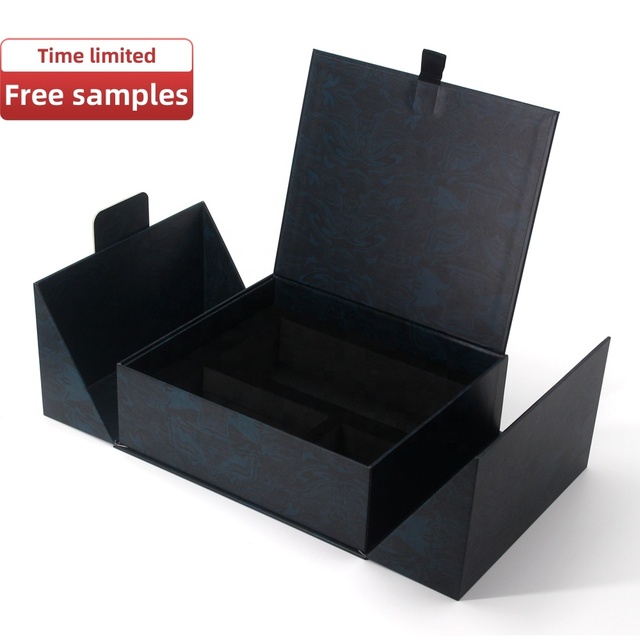 Custom Printing Luxury Unique Double Door Open Paper Packaging Gift Box Jewelry Box