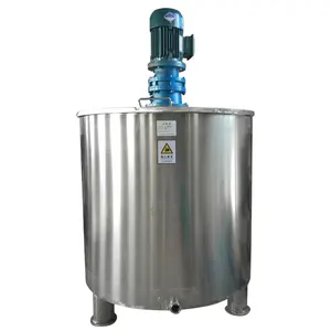 Double jacket heating cream homogenization emulsification tank, high-speed dispersion 500L mixing tank