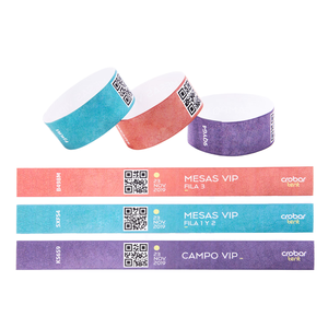 Custom Tyvek Paper Wristbands Printed Waterproof Event Bracelets Disposable Promotional <b>Bands</b> for Concert Festival - Product Image 1