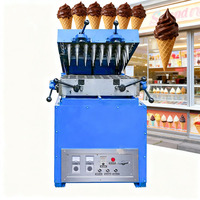Machine à cornets à gaufres semi-automatique Machine à pâtisserie pour crème glacée