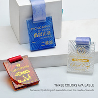 Usine En Gros Sport Trophées Médaille Plaques Récompense Médaille Avec Ruban Coloré Cristal Verre Personnalisé Trophée Médailles