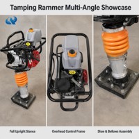 Pilonneuse thermique 6,5 CV de type 130, compresseur de sol 30 kN, type « Jumping Jack »