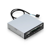 Módulo de unidad óptica de 3,5 pulgadas, carcasa de hierro, lector de tarjetas multifuncional incorporado, utilizado para lector de tarjetas USB 2,0 de unidad de disquete