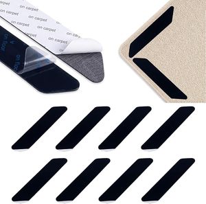 8 Cintas Adhesivas Antideslizantes para Alfombras, Cintas de Doble Cara para Fijar Alfombras, No Dañan el Suelo, Reutilizables, Lavables, Sin Residuos, Adhesivos para Esquinas de Alfombras - Product Image 1