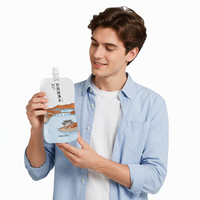 Pochette souple à bec verseur en PE, recyclable, de qualité alimentaire, sans BPA, anti-fuite, pour whisky, vodka, soda, jus, boissons