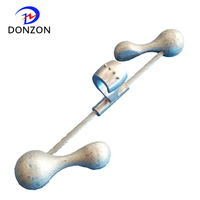 Amortisseurs de vibrations en spirale durables pour les lignes aériennes HV ADSS/OPGW