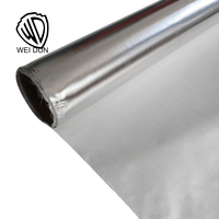 0.2mm Bande Réfléchissante En Aluminium Feuille Recouverte De Fiber De Verre Tissu