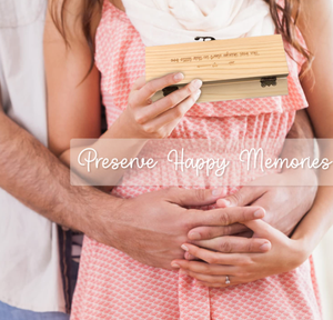 Boîte de souvenir de test de grossesse, annonces de grossesse surprise <span class=keywords><strong>pour</strong></span> les grands-parents, papa, tante et oncle, boîte en bois <span class=keywords><strong>pour</strong></span> bébé - Product Image 4