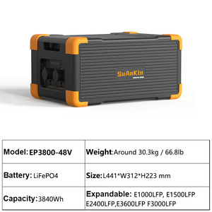 Batería de Expansión EP3800 48V 3840Wh para Estación de Energía Portátil E3600LFP/E1500LFP/E1000LFP/E2400LFP/F3000LFP, Panel Solar, MPPT para Automóvil - Product Image 6