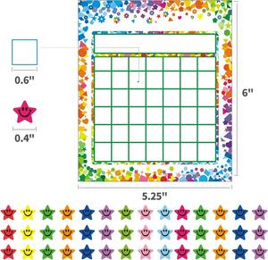 Tabla de incentivos para el aula de 80 hojas, 2400 pegatinas de estrellas de colores, tabla de recompensas para niños, estudiantes, uso doméstico y educativo - Product Image 2