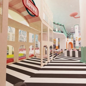 Equipo de patio de recreo interior para niños <span class=keywords><strong>Castillo</strong></span> de picardías del fabricante <span class=keywords><strong>chino</strong></span> certificado con temática en <span class=keywords><strong>restaurante</strong></span> de juegos de rol - Product Image 3