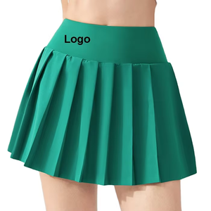 Женская дышащая теннисная одежда с индивидуальным логотипом плиссированная юбка с высокоэластичными спортивными функциями для фитнеса - Product Image 1