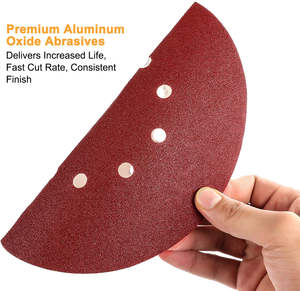 ورق صنفرة للحوائط الجافة مقاس 9 بوصات ، رابط راتنج 10 فتحات 40 و 60 و 80 في من أكسيد الألومنيوم ، أقراص صنفرة أكسيد الألومنيوم - Product Image 3
