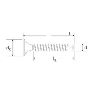 FISCHER - 665074 Tornillo para paneles de yeso con cabeza en forma de trompeta fosfatados-EAN 4048962052763 ELEMENTOS PARA FIJACIÓN DE FIJACIONES - Product Image 3