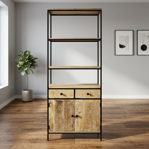 High Quality <b>Solid</b> <b>Wood</b> Bookshelf Crafted by Skilled Artisans for Home Office Storage Living Room Display and Wholesale Supply - Product Image 2