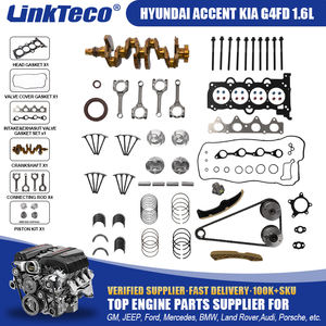 Kit de reconstrucción de reacondicionamiento de motor Linkteco, juego de cadena de distribución de biela de cigüeñal para Hyundai Accent Kia Rio Soul G4FD 1.6L 2012-2017 - Product Image 2