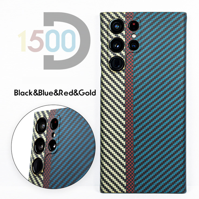 High-grade Carbon Fiber Phone Case for Samsung Galaxy S23 S22 ultra Aramid Fiber Shatter-resistant Phone Case for Samsung