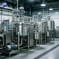Cuve de mélange chimique en acier inoxydable avec agitateur SS304 316L, cuve de mélange industrielle 500L-10000L CE