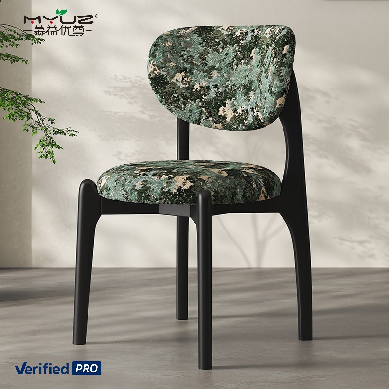 Matte Black + Moss Green Chenille