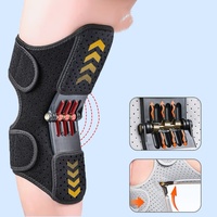 Attelle de genou respirante à ressort avec sangle réglable pour le soutien articulaire et la stabilisation, idéale pour l'alpinisme et l'exercice en extérieur