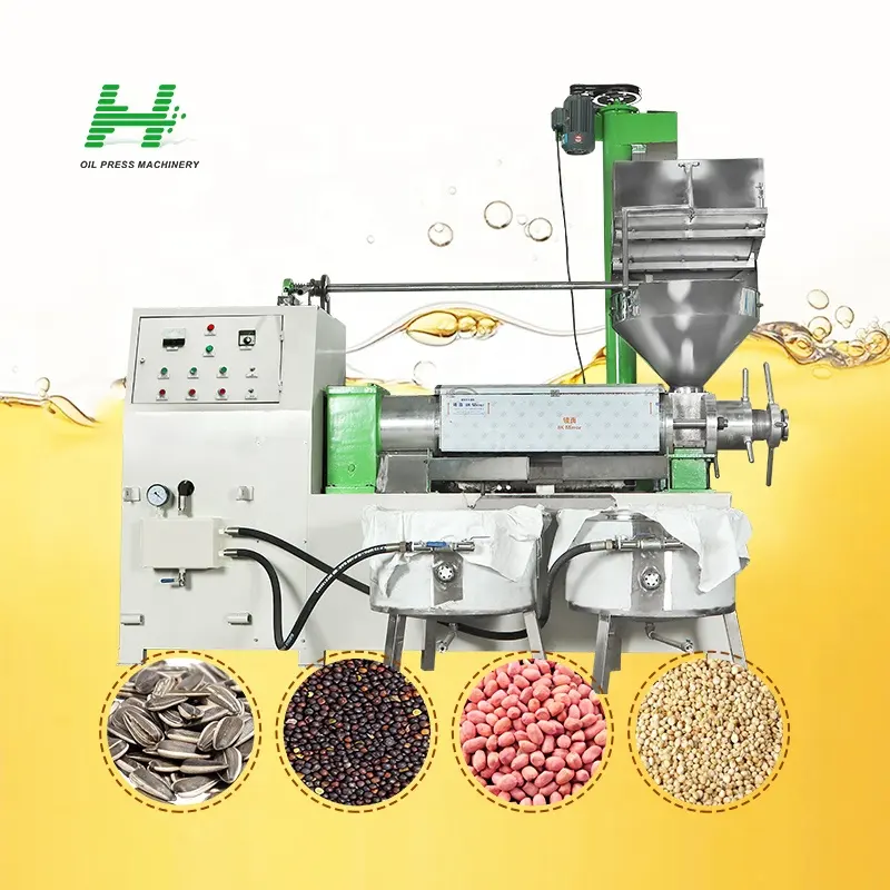 6YL-160 olive oil pressers cold cooking oil press machine for sunflower oil extraction With continuous feeder in africa