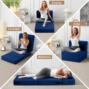 Multifunctional foldable <b>sofa</b> <b>bed</b> for home use, modern minimalist, comfortable linen fabric, casual recliner, available on - Product Image 1