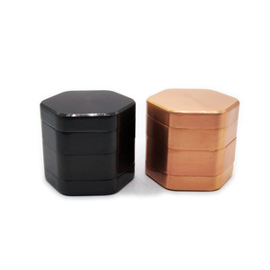 Ручной Четырехслойный металлический шлифовальный станок для сигарет, шестигранные зажигалки 58*50 мм и аксессуары для курения - Product Image 3