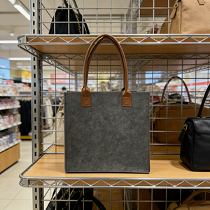 Custom Logo Large Capacity Reusable Felt Tote <b>Bag</b> <b>Lightweight</b> Portable Daily Commute Shopping Felt <b>Bag</b> - Product Image 6