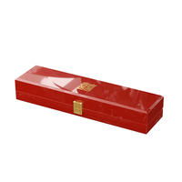 Boîte à bijoux carrée rouge personnalisée Tancy, doublure en velours, fermeture magnétique, emballage cadeau, logo personnalisé pour la présentation en magasin, OEM