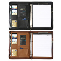 Carpeta Multifuncional Personalizada A4, Bolsa de Mano con Cremallera, Maletín de Cuero, Carpeta de Negocios, Carpeta de Ventas con Tablero, Venta al por Mayor