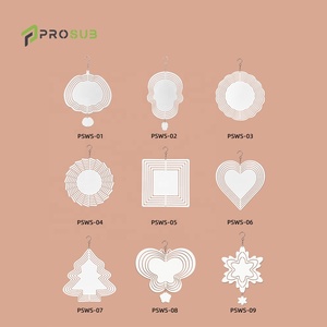 Prosub 8 "10" kim loại nhôm Chuông gió Spinners thăng hoa trống hai mặt tự làm vườn thăng hoa gió Spinner - Product Image 6