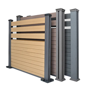 Chất lượng cao bán buôn WPC hàng rào tùy chỉnh 1.8m Hợp kim nhôm gỗ-nhựa composite không thấm nước dễ dàng 3D mô hình bao gồm - Product Image 5