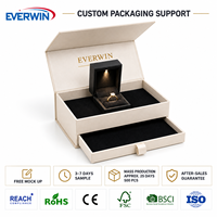 Boîte à bijoux magnétique carrée en velours moderne de luxe avec LED intégrée, idéale pour les propositions de mariage et la vente en gros pour boutiques – Offre Spéciale