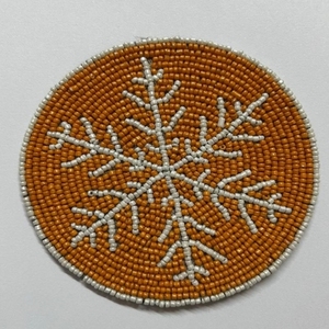Posavasos de cuentas hechos a mano de primera calidad para tazas y vasos, antideslizantes, resistentes al calor, coloridos, estilo bohemio, para mesas de café y té. - Product Image 2
