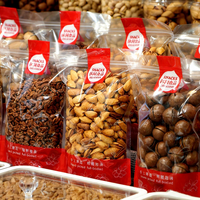 Sachet refermable transparent en PET avec fermeture éclair, pour emballage alimentaire, épices et poudres