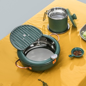 Nhà Bếp Nấu Ăn Công cụ kiểm soát nhiệt độ chiên sâu Tempura nồi và lọc dầu nồi đồ nấu nướng đồ dùng - Product Image 6