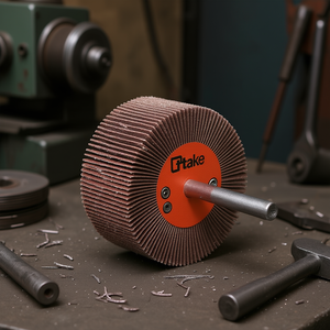 Ttake Abrasive Flap <b>Wheel</b> 40x3 Mm 60 Grit 6 Mm Shaft For Metal <b>Grinding</b> - Product Image 3