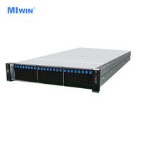 Serveur de stockage cloud MIwin 2U24 avec processeur Intel de 4e/5e génération, 32 emplacements DDR5, 24 baies pour disques durs NVMe 2,5 pouces, PCIe 5.0
