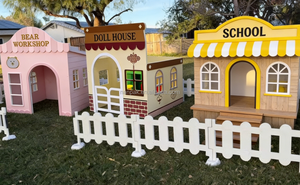 Equipo de juegos de madera fácil de instalar para interiores/exteriores para niños, escuelas, clínicas, casas de muñecas, juegos de rol, alquiler para fiestas, cafeterías de juegos - Product Image 3